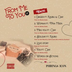 Phrings Icon Unveils Track List Of "From Me To You EP"